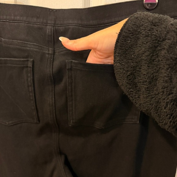 SPANX Denim Jeggings 3X Pull On Jeggings Black Plus Size Stretch Shapewear - Picture 5 of 6